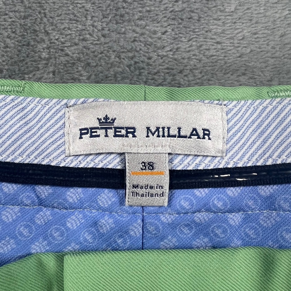 Peter Millar Salem Performance Golf Shorts Men's Shamrock Green Chinos Size 38